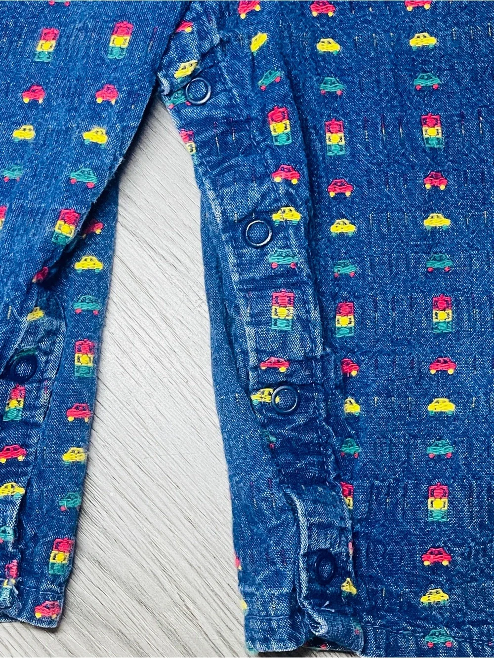 Vintage OshKosh B’gosh Colorful Novelty Print Overalls 2T Trucks Cars Stripes